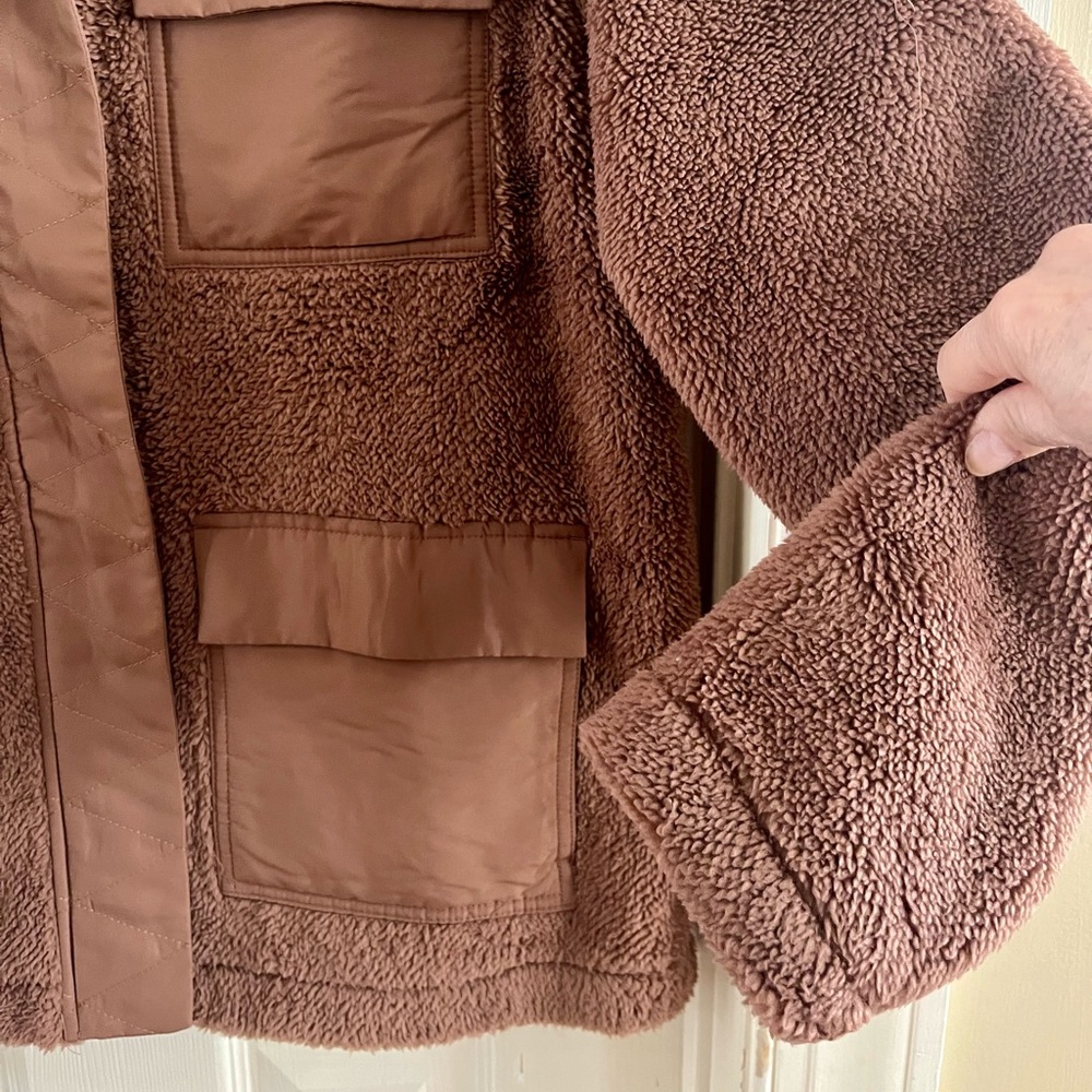 AVIA BROWN TEDDY JACKET - Picture 4 of 5